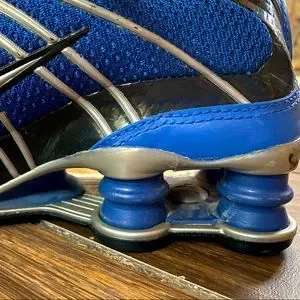 Nike Shoes Nike Shox Kids Blue Silver 55y Poshmark